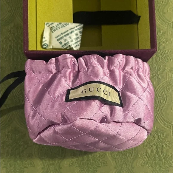 Gucci Burgundy Gift Box with Gold Logo